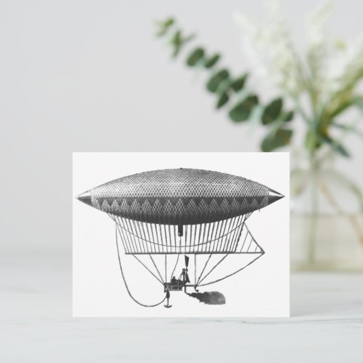 Persoonlijk luchtschip briefkaart (Staand voorkant)