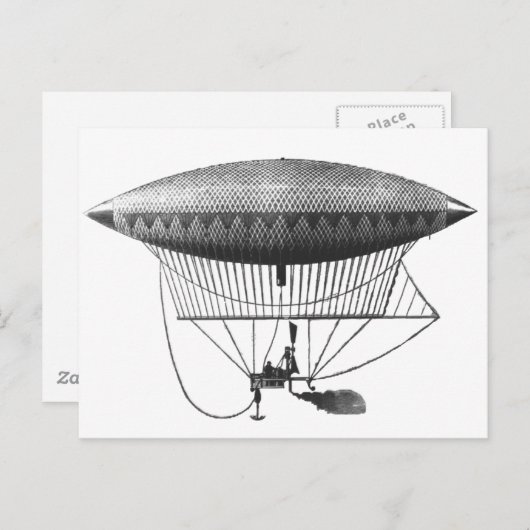 Persoonlijk luchtschip briefkaart (Voorkant / Achterkant)