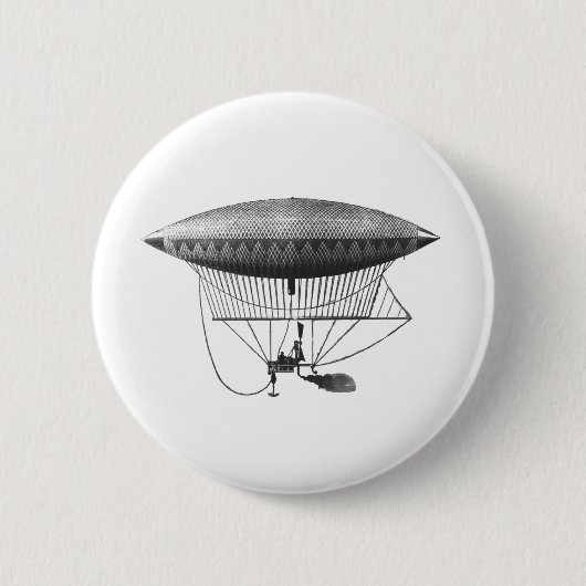 Persoonlijk luchtschip ronde button 5,7 cm (Voorkant)