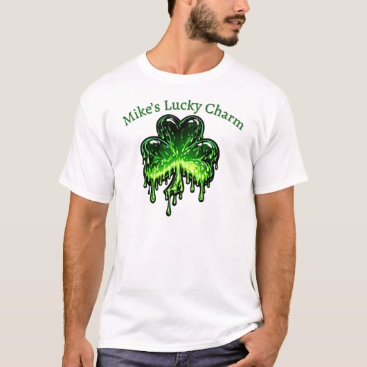 Persoonlijk Lucky Shamrock St Patricks T-Shirt (Voorkant)