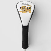 Persoonlijk luipaard ontwerp golfheadcover (Voorkant)