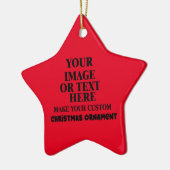 Persoonlijk maak je eigen kerstmis keramisch ornament (Links)