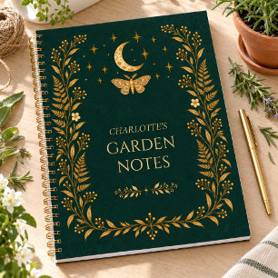 Persoonlijk Maan Botanische Tuin Notities Journaal Notitieboek
