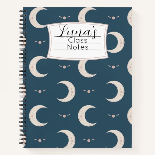 Persoonlijk Maandpatroon Spiraal Notitieboek 22x28 (Voorkant)