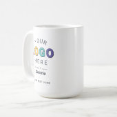 Persoonlijk maatwerklogo voor bedrijven koffiemok (Voorkant links)