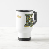 Persoonlijk Madeliefjes Monogram Initiaal K Reisbeker (Voorkant rechts)