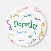 PERSOONLIJK MAGNET , KINDER NAAM, VOOR KINDEREN (Voorkant)