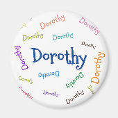 PERSOONLIJK MAGNET , KINDER NAAM, VOOR KINDEREN (Voorkant)