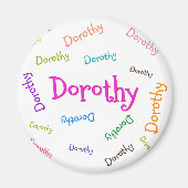 PERSOONLIJK MAGNET , KINDER NAAM, VOOR KINDEREN (Voorkant)