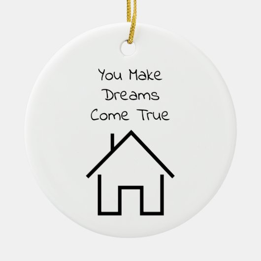 Persoonlijk Makelaar Ornament Bedank Cadeau (Voorkant)