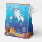 Persoonlijk marien thema Boys Happy Birthday Bedankdoosjes (Achterkant)