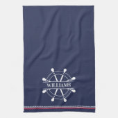 Persoonlijk maritiem theedoek (Verticaal)