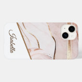 Persoonlijk Marmer Goud Case-Mate iPhone Case (Achterkant (horizontaal))