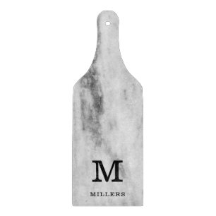 Persoonlijk marmer Pattern Afdrukmonogram Snijplank