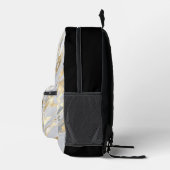 Persoonlijk marmeren monogram modern bedrukte rugzak (Rechts)