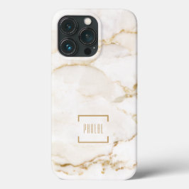 Persoonlijk marmeren naam met goudeffect Case-Mate iPhone case