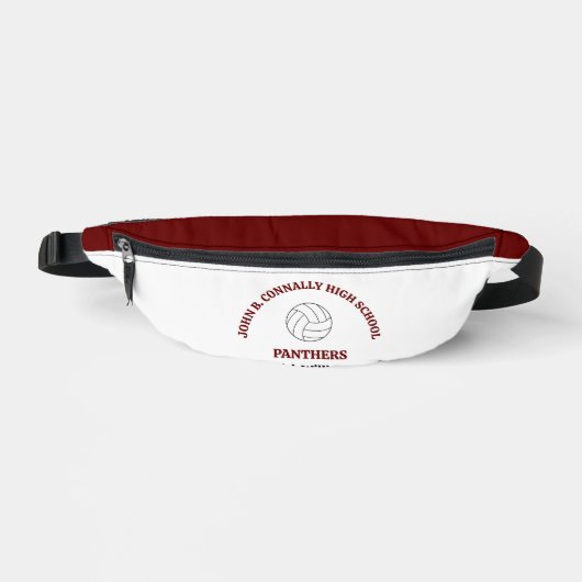 Persoonlijk Maroon Middelbare School Volleybalspel Heuptasje (Voorkant)