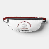 Persoonlijk Maroon Middelbare School Volleybalspel Heuptasje (Liggend)