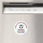 Persoonlijk Maroon Voetbalteam Middelbare School Magneet (Insitu (Vaatwasser))