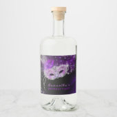 Persoonlijk Masquerade Feest Waterfles Label Likeurfles Etiket (Voorkant)