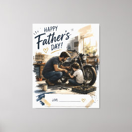 Persoonlijk mechanisch vader vaderdag canvas afdruk