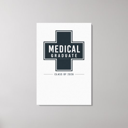 Persoonlijk Medisch Afstudeercadeau 2026 Canvas Afdruk (Voorkant)