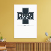 Persoonlijk Medisch Afstudeercadeau 2026 Canvas Afdruk (Insitu (Woonkamer))