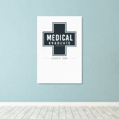 Persoonlijk Medisch Afstudeercadeau 2026 Canvas Afdruk (Insitu (Houten vloer))