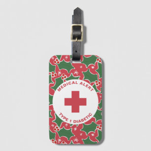 Persoonlijk medisch alarm diabetes cadeau bagagelabel