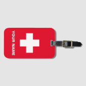 Persoonlijk medisch alarm rood Bagagelabel (Voorkant (horizontaal))