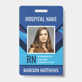 Persoonlijk medisch medewerker Foto ID-kaart Badge