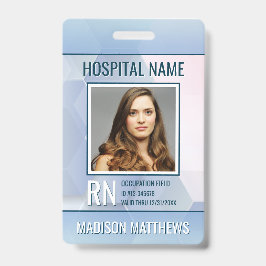 Persoonlijk medisch medewerker Foto ID-kaart Badge