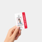 Persoonlijk medisch medewerker Foto ID Red Badge (Handheld)