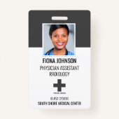 Persoonlijk medisch medewerker Logo Foto ID-kaart Badge (Voorkant)
