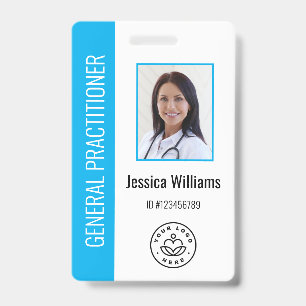 Persoonlijk medisch personeel logo & foto ID Badge