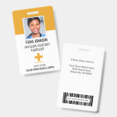 Persoonlijk Medisch Personeel Logo Pasfoto ID Badg Badge (Voor- en achterkant)