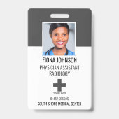 Persoonlijk Medisch Personeel Logo Pasfoto ID Badg Badge (Voorzijde)