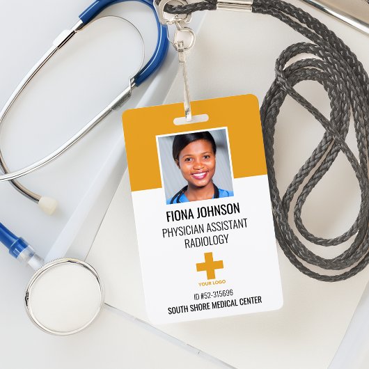 Persoonlijk Medisch Personeel Logo Pasfoto ID Badg Badge