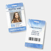 Persoonlijk medisch personeelsfoto ID-badge Badge (Voor- en achterkant)