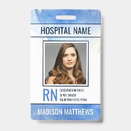 Persoonlijk medisch personeelsfoto ID-badge Badge