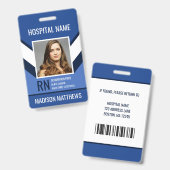 Persoonlijk medisch personeelsfoto ID-badge Badge (Voor- en achterkant)