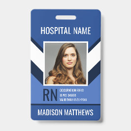 Persoonlijk medisch personeelsfoto ID-badge Badge