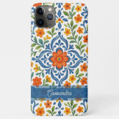 Persoonlijk Mediterraan Bloemmotief Kunstpatroon Case-Mate iPhone Case (Achterkant)