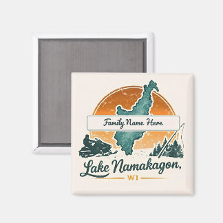 Persoonlijk meer Namakagon, WI Magneet