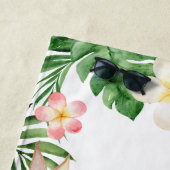 Persoonlijk meisje Oerwoud Safari Kinder keukenhan Strandlaken (In situ)