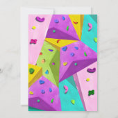 Persoonlijk Meisje Rock Klimmen Verjaardag uitnodi Kaart (Achterkant)