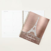 Persoonlijk meisje Roos Gold Diamond Sparkle Paris Planner (Display)