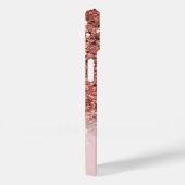 Persoonlijk meisje Roos Gold Glitter Sparkles Case-Mate iPhone Case (Achterkant / Rechts)