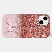 Persoonlijk meisje Roos Gold Glitter Sparkles Case-Mate iPhone Case (Achterkant (horizontaal))
