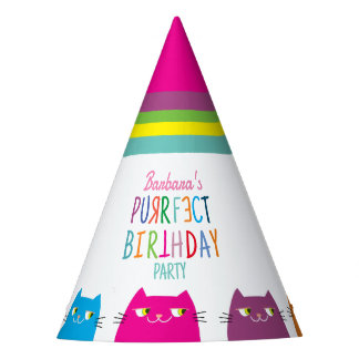 Persoonlijk meisjes verjaardagsfeest feesthoedjes